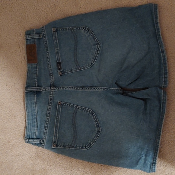 Lee Mid-Rise Short Regular Fit Denim Shorts - Picture 4 of 5